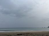 6：40 小雨　ほぼ無風　穏やかな海です。